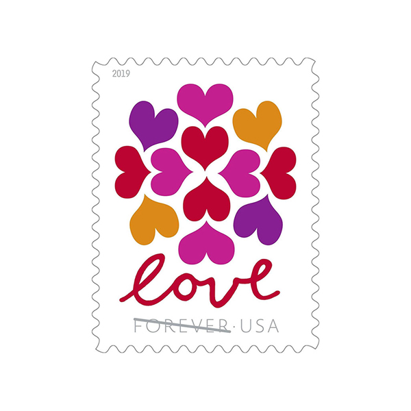 Hearts Blossom Forever Stamps