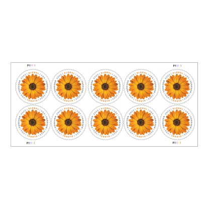 Global African Daisy Stamps（International ＄1.45）