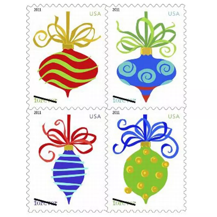 Holiday Baubles Stamps 2011