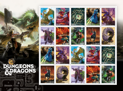 2024 Dungeons & Dragons Forever Stamps