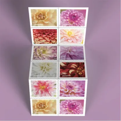 2025 First-Class Dahlias Forever Stamps 