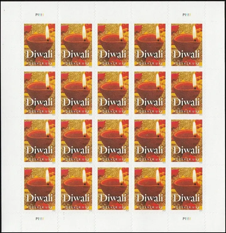 2016 USPS Diwali Celebration First Class Postage Stamps