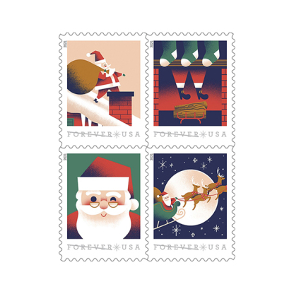 A Visit From St. Nick Forever Stamps