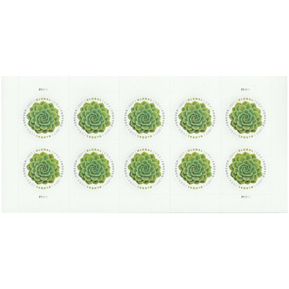 2017 Global Green Succulent International Forever Stamps