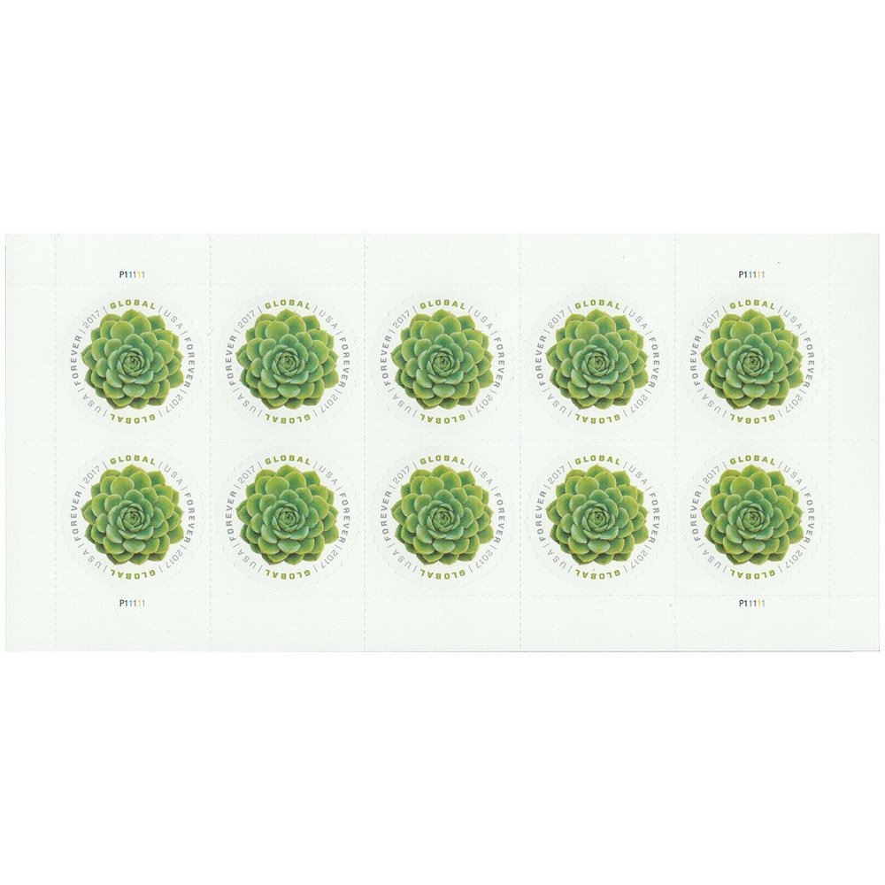 2017 Global Green Succulent International Forever Stamps
