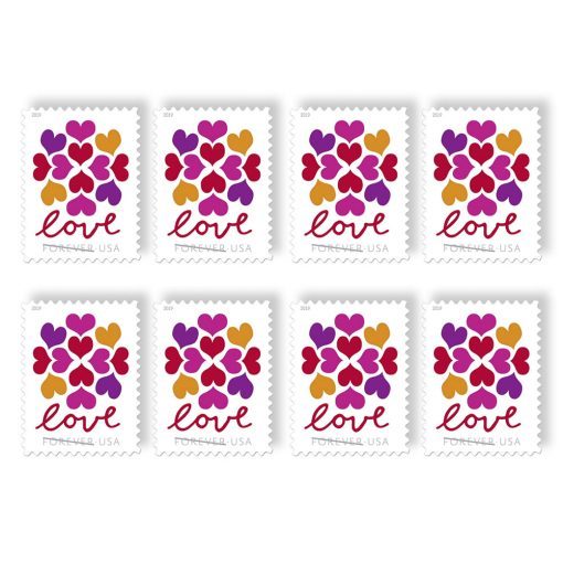 Hearts Blossom Forever Stamps