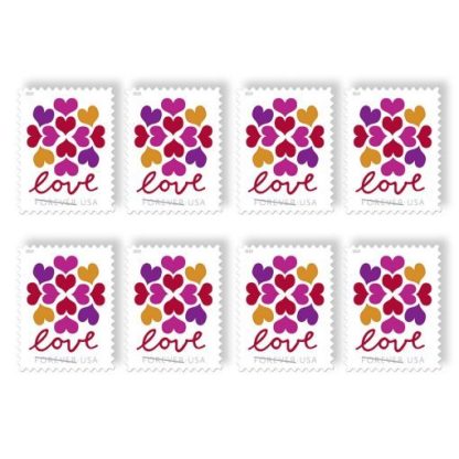 Hearts Blossom Forever Stamps