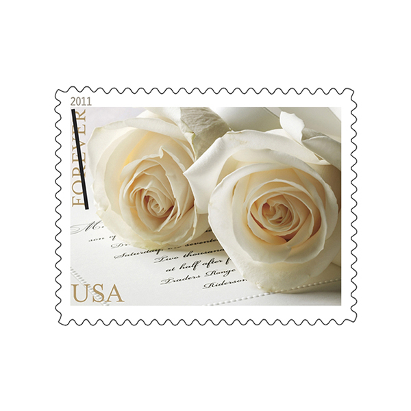 Wedding Roses Forever Stamps