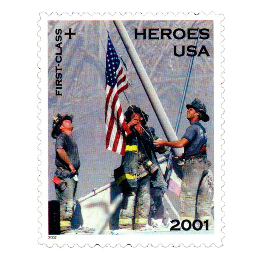 2001 Heroes America responds stamps