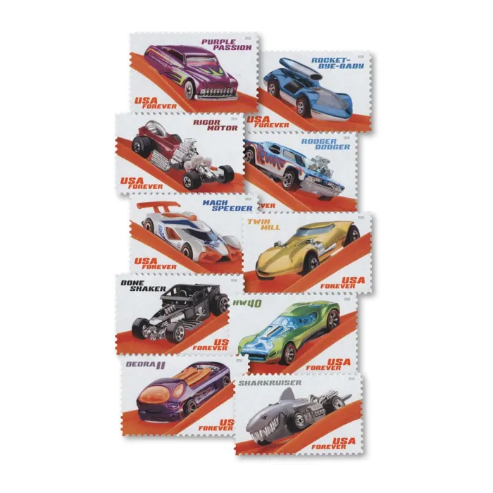 Hot Wheels Forever Stamps