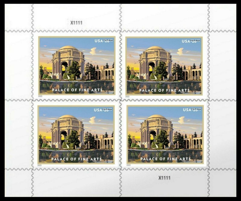 Palace of Fine Arts 1sheets of Four Stamps