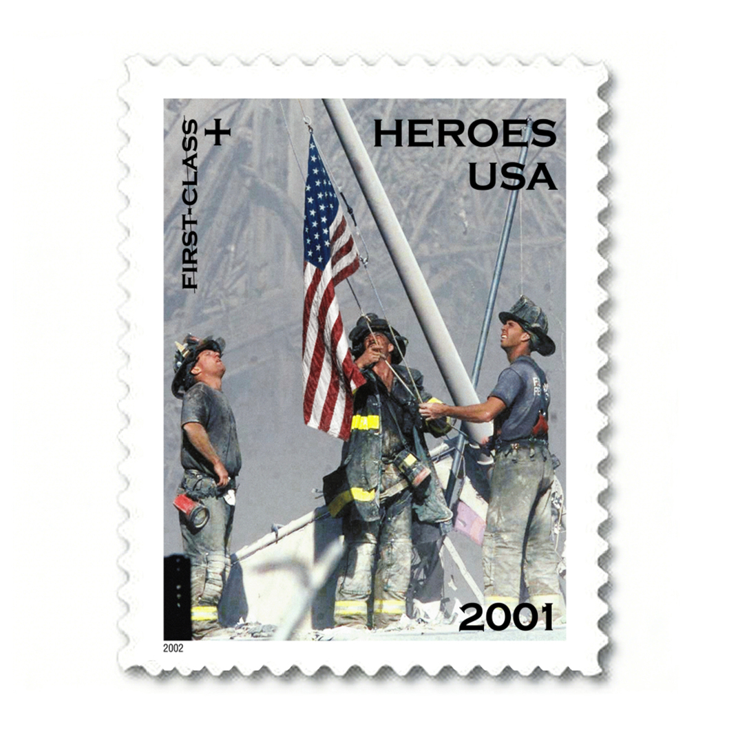 2001 Heroes America responds stamps