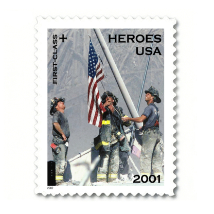 2001 Heroes America responds stamps