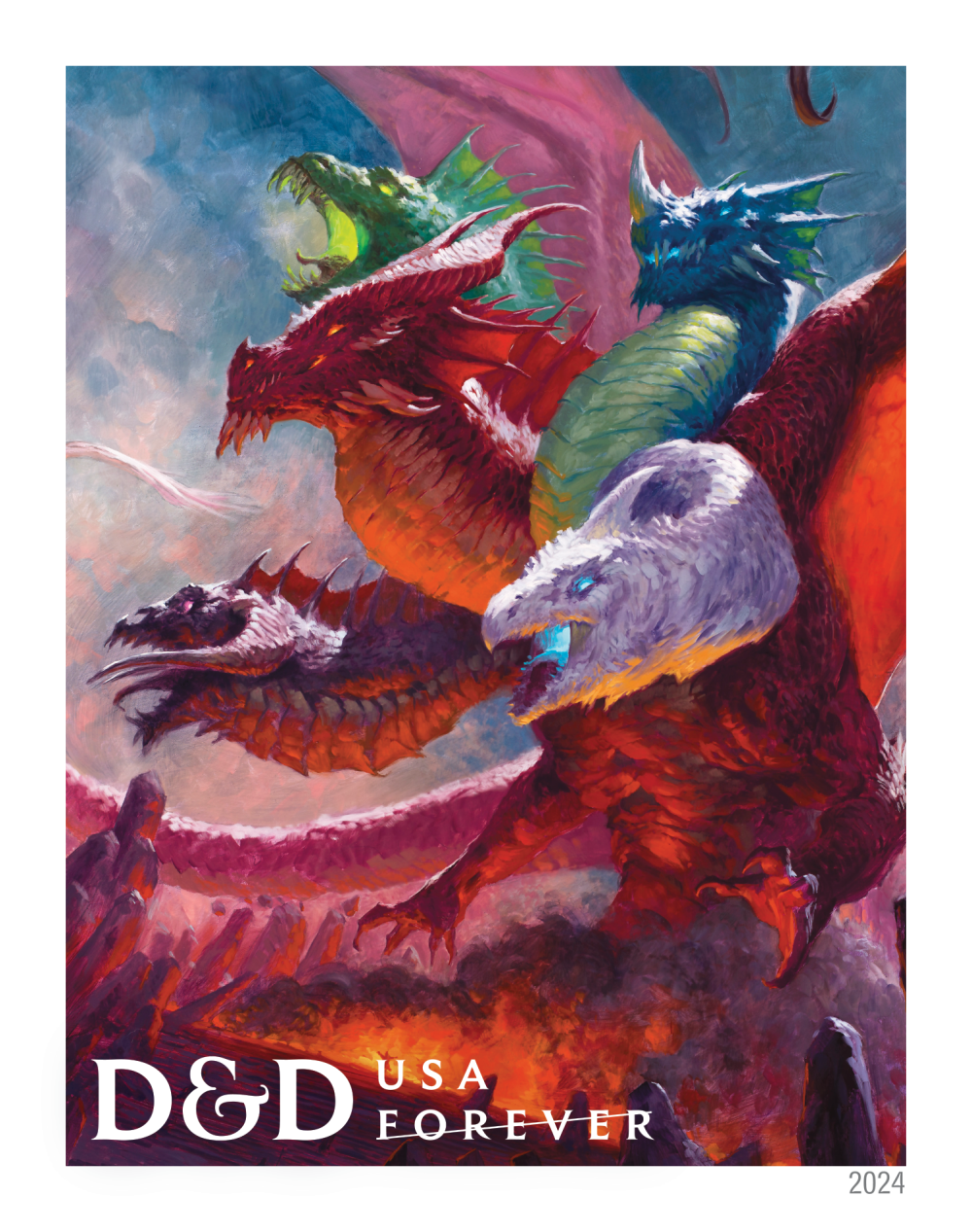 2024 Dungeons & Dragons Forever Stamps