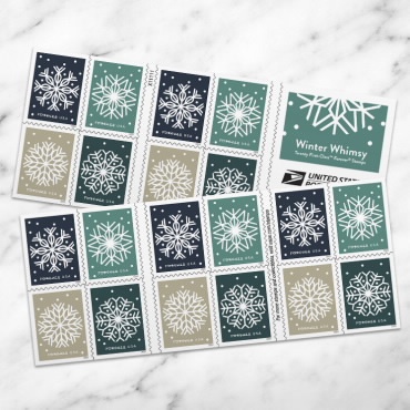 Winter Whimsy Forever Stamps 2024