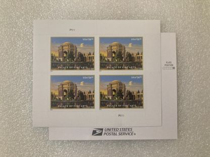 Palace of Fine Arts 1sheets of Four Stamps