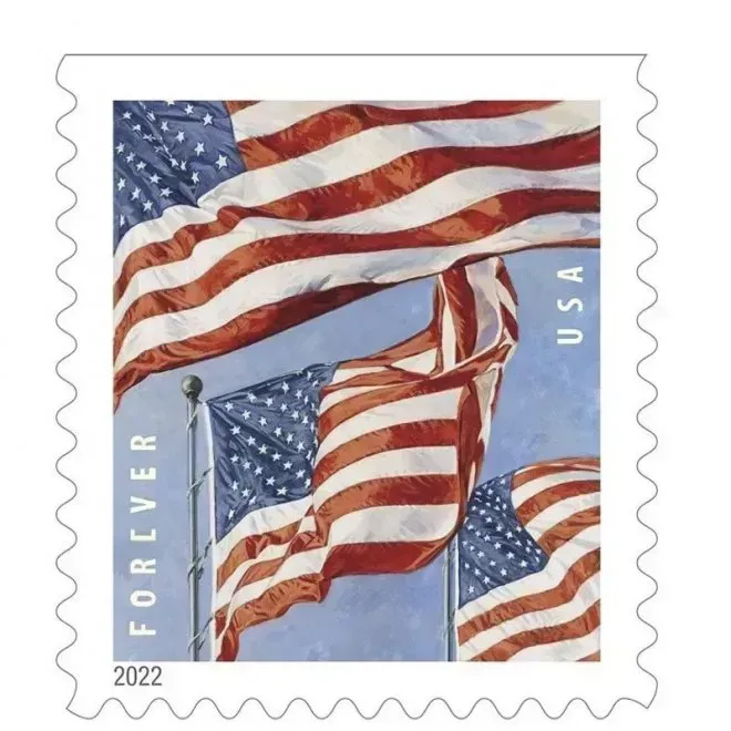 2017～2019 & 2022～2024 U.S. FLAG FOREVER STAMPS