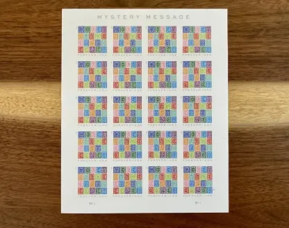 (2021) USPS Mystery Message Forever Postage Stamps