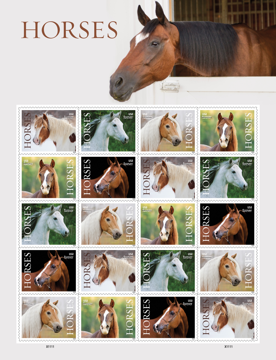Horses Forever stamps
