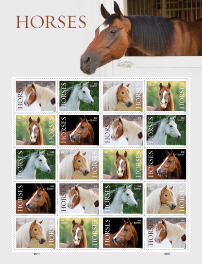 Horses Forever stamps