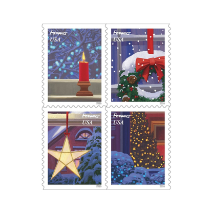 Holiday Windows Forever Stamps