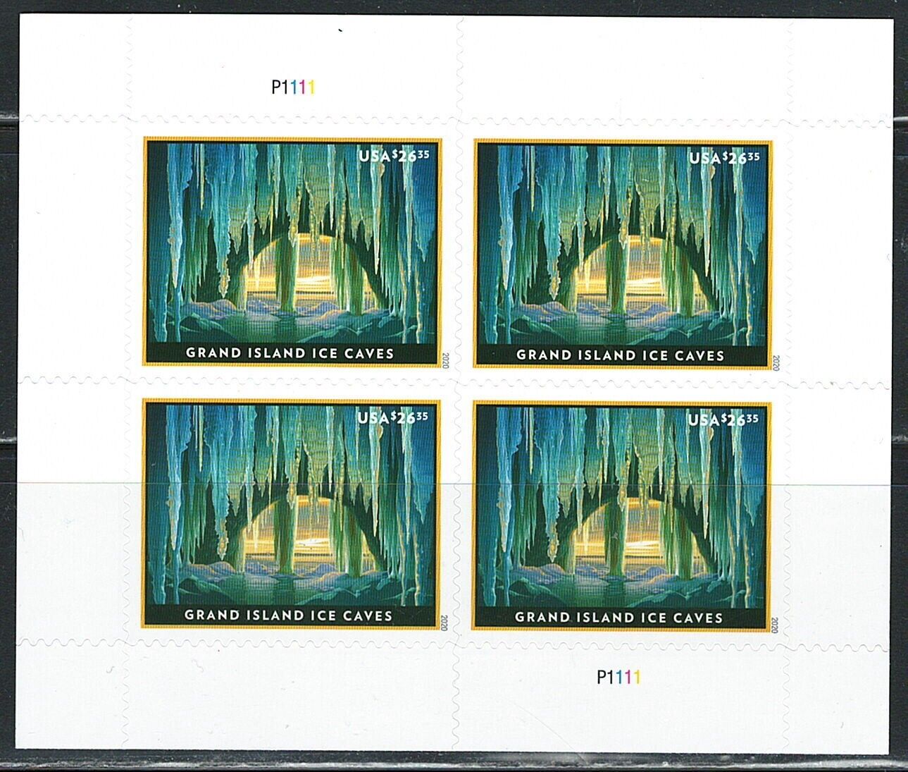USA 2020 Grand Island Ice Caves EXPRESS Stamp