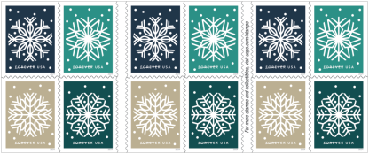 Winter Whimsy Forever Stamps 2024