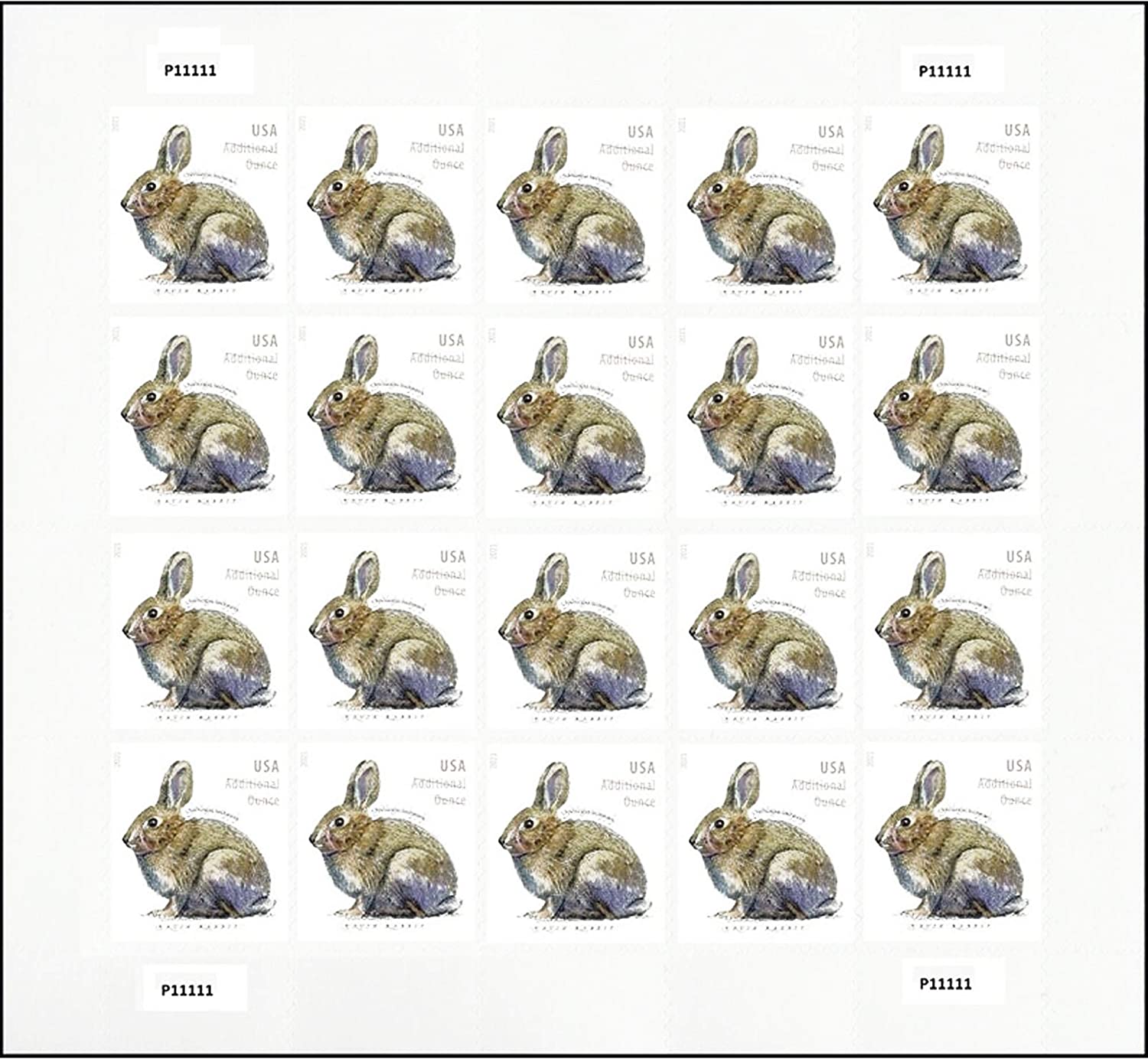 2021 Brush Rabbit Stamps