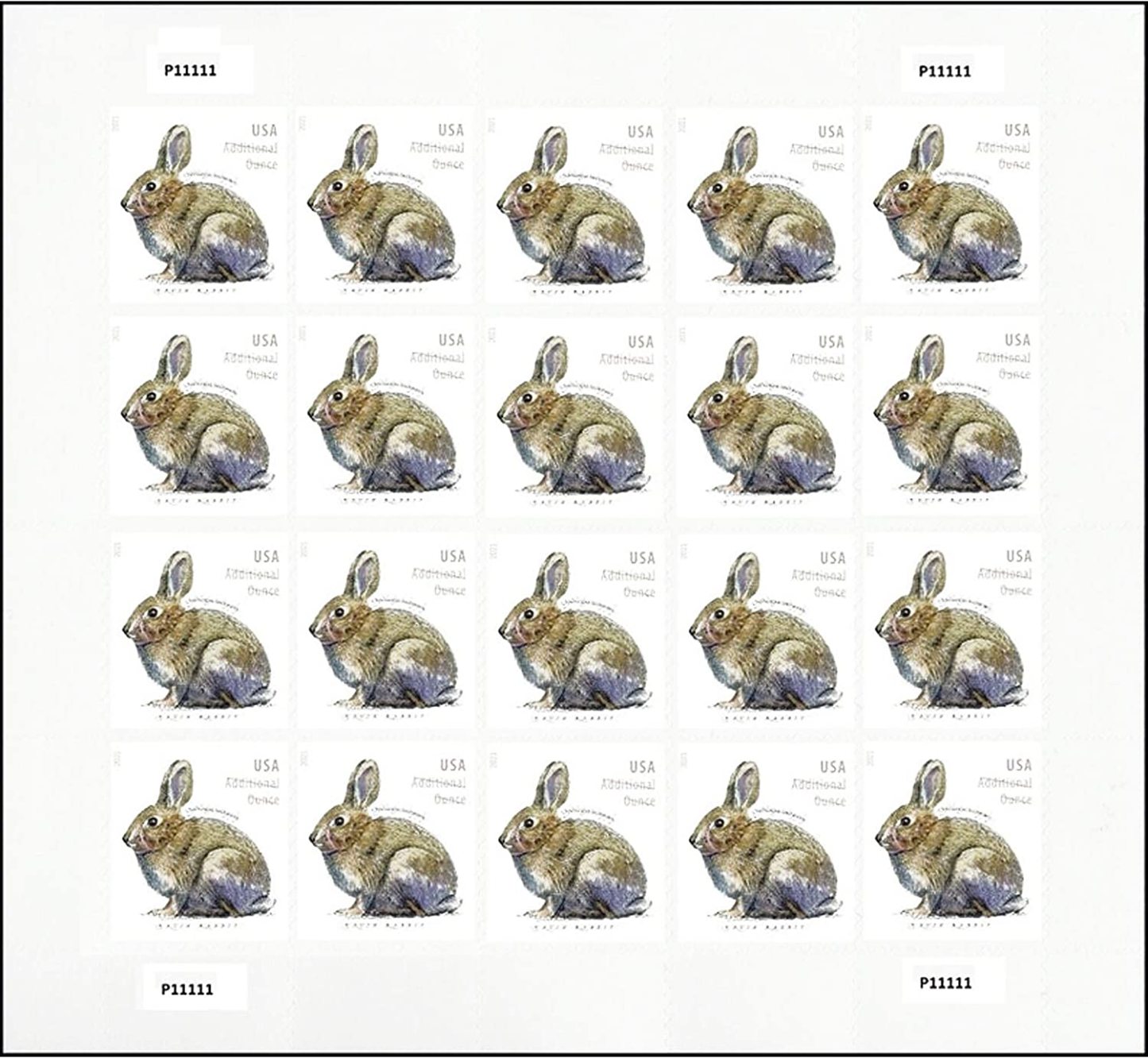 2021 Brush Rabbit Stamps
