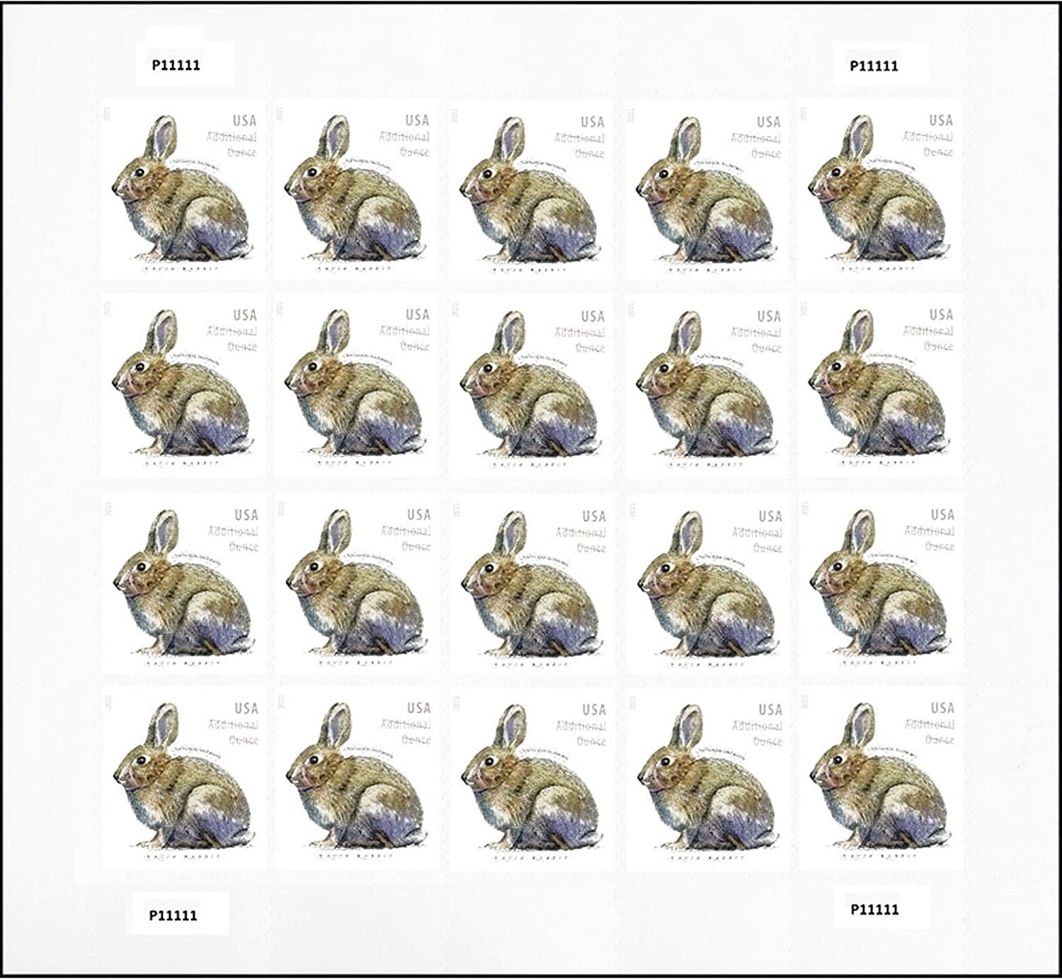 2021 Brush Rabbit Stamps