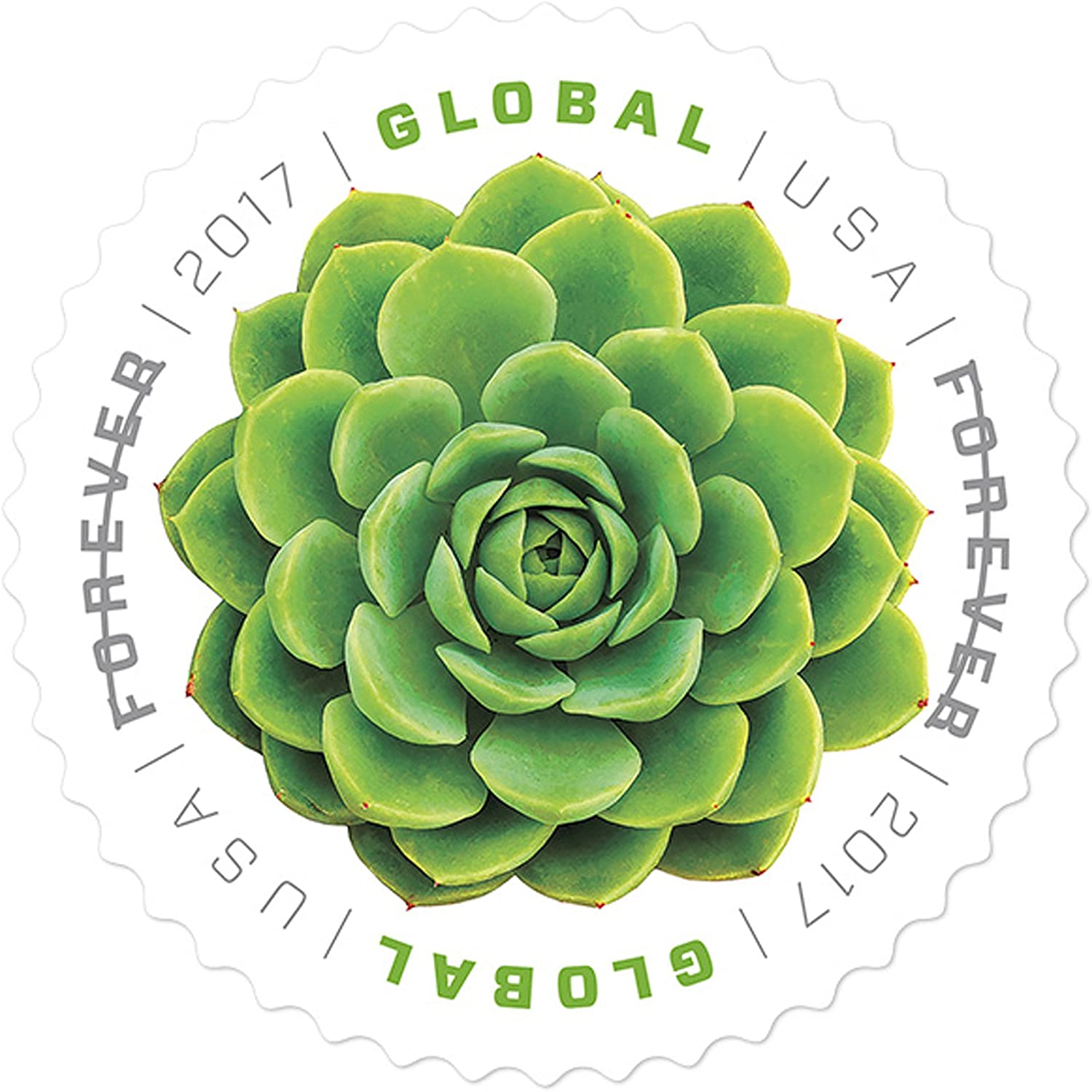 2017 Global Green Succulent International Forever Stamps