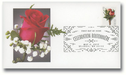 2017 USPS Celebration Boutonniere Forever Stamps