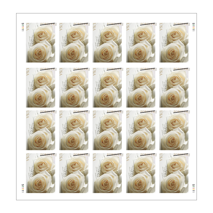 Wedding Roses Forever Stamps