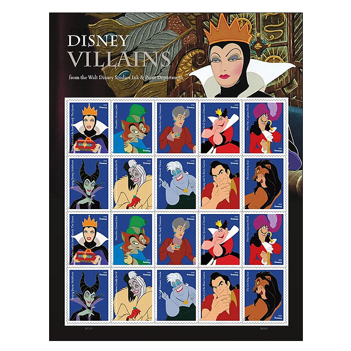 Disney Villains Forever Stamps