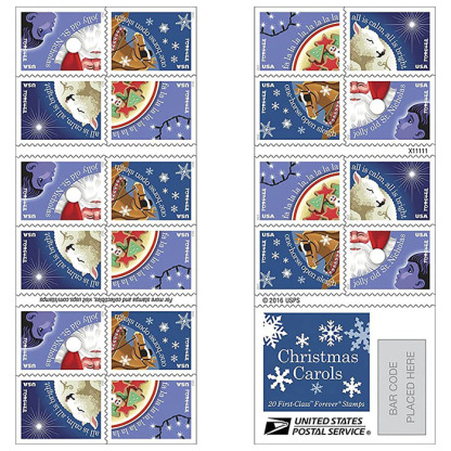 Christmas Carols Forever Stamps