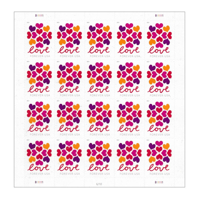 Hearts Blossom Forever Stamps
