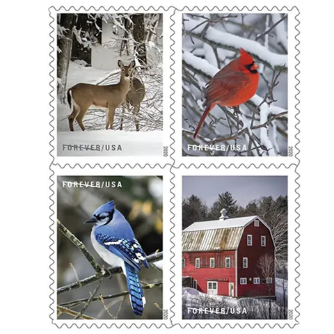 2020 Winter Scenes Forever Stamps