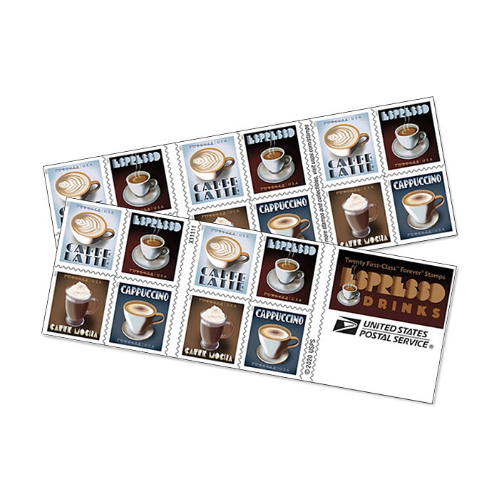 Espresso Drinks Forever Stamps