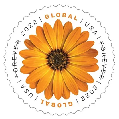 2022 Global African Daisy Stamps（International ＄1.45）