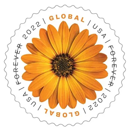 2022 Global African Daisy Stamps（International ＄1.45）