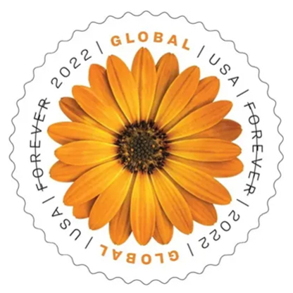 2022 Global African Daisy Stamps（International ＄1.45）
