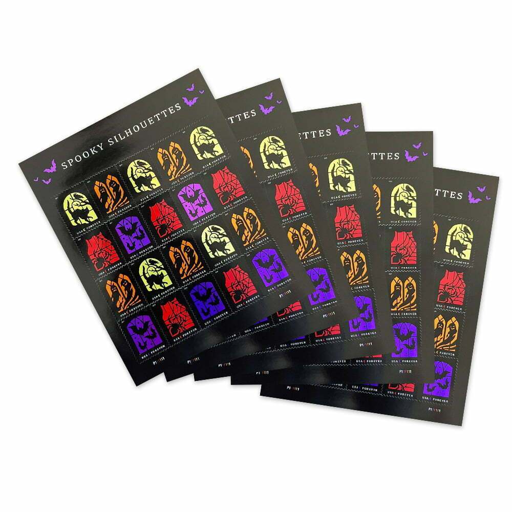 Spooky Silhouettes Forever Stamps