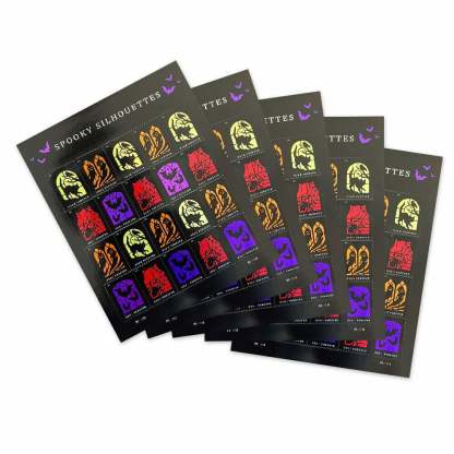 Spooky Silhouettes Forever Stamps
