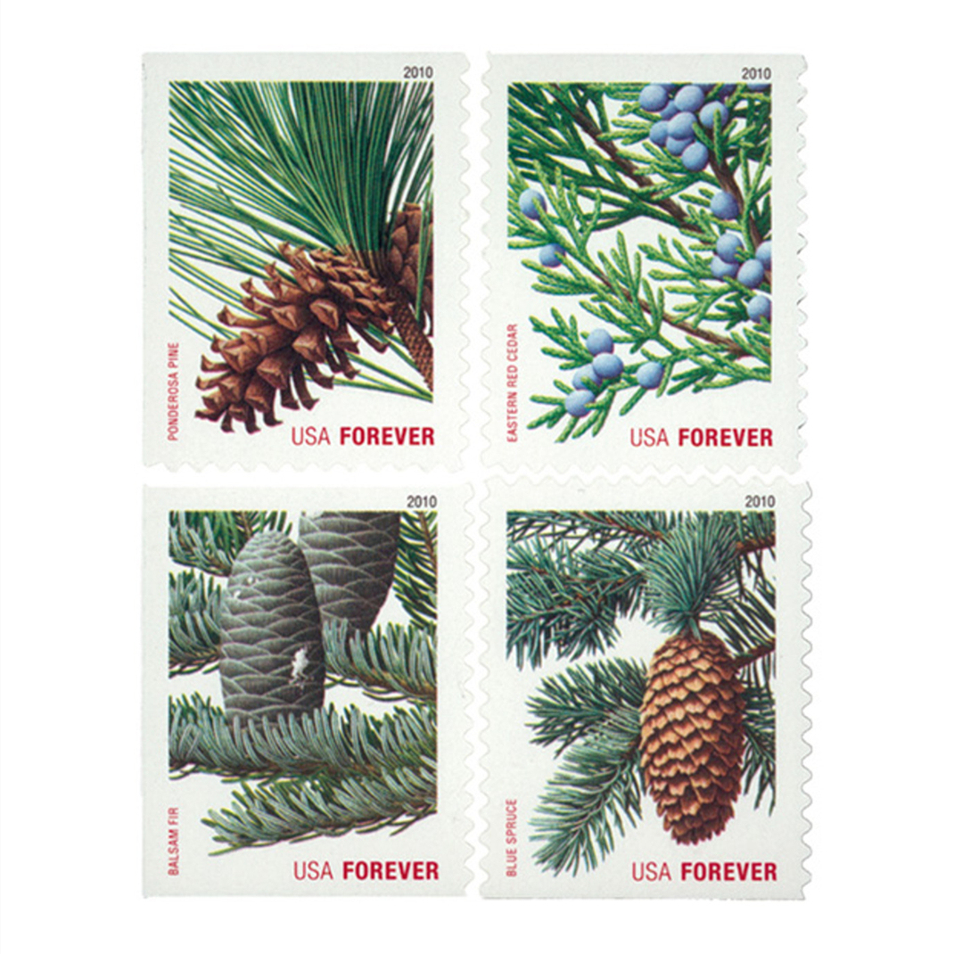 Holiday Evergreens Booklet Pane of 20 First Class Stamps