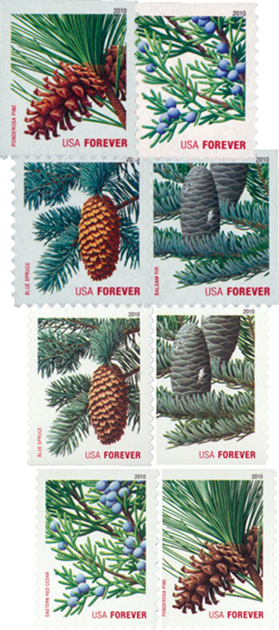 Holiday Evergreens Booklet Pane of 20 First Class Stamps