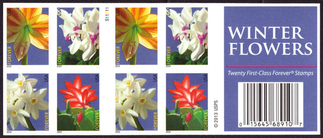 Winter Flowers - 2014 First-Class Forever Stamp