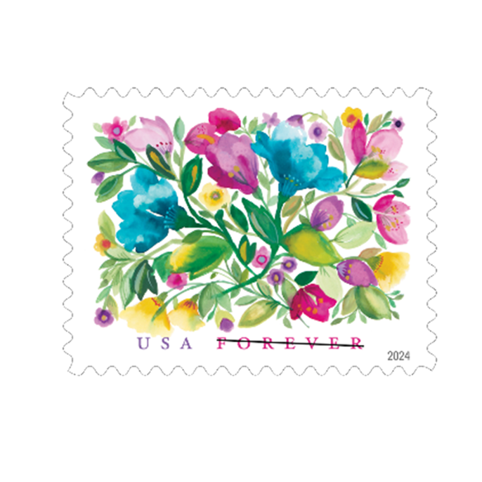 Celebration Blooms Stamps of 2024
