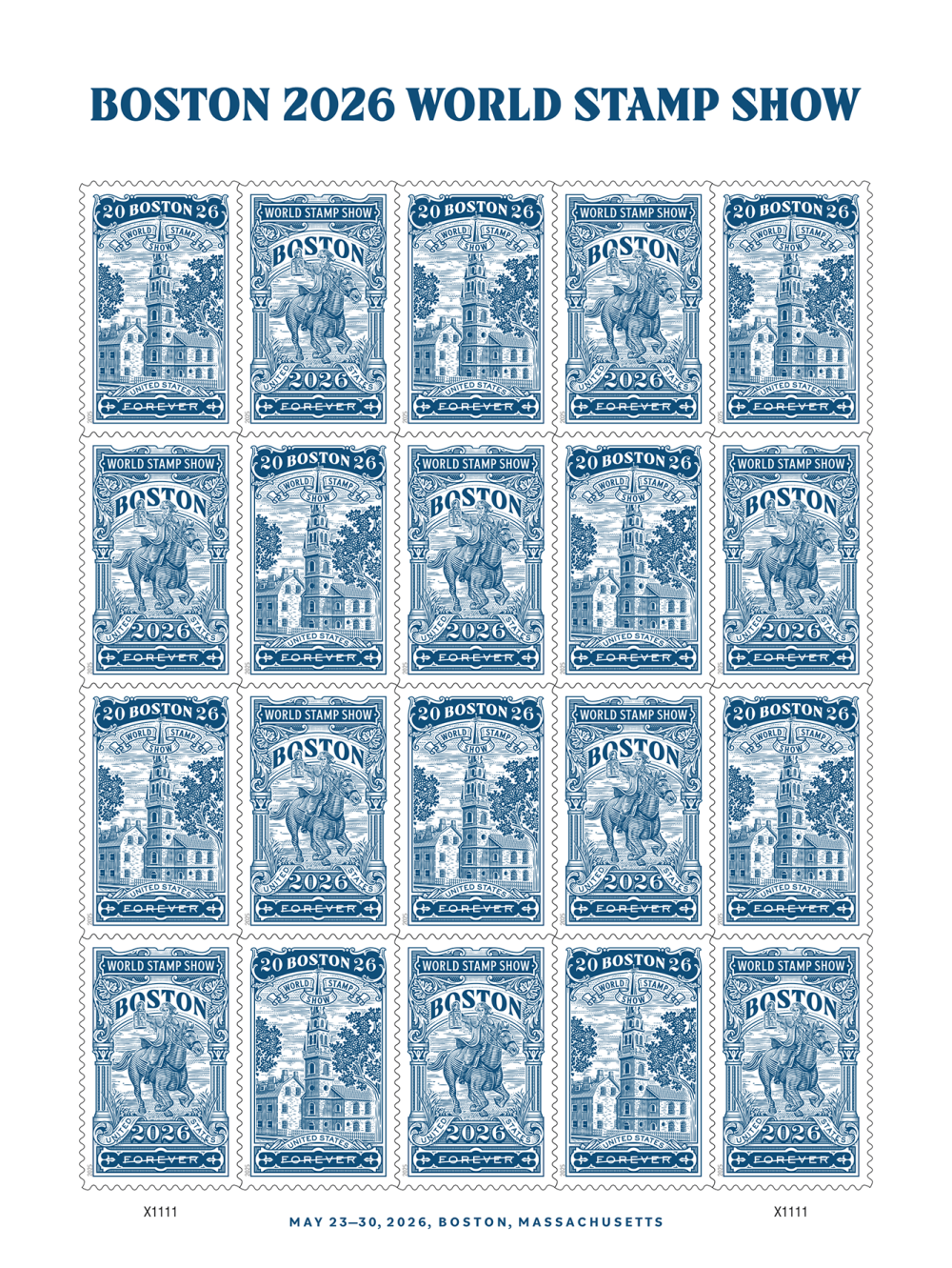 2026 Boston World Stamp Show  Forever Stamps