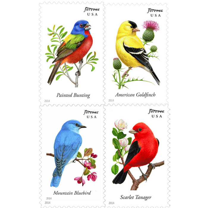 Songbirds Forever Stamps 2014