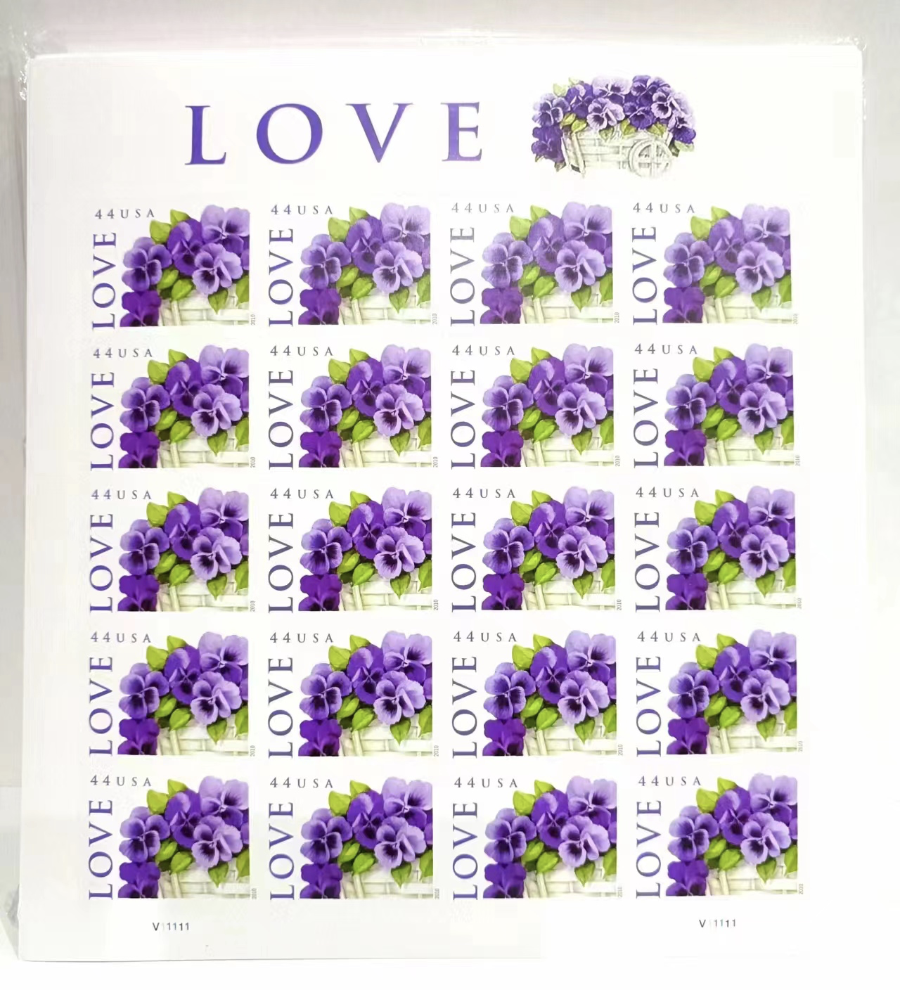 Love: Pansies in a Basket
